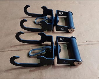 Rotating Grips for Chin-Ups with Hooks and Cable Attachment Loop