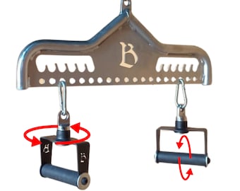 Griffe/Griffe, drehbar, 2 Stück für Trizeps-Pushdown, Lat-Pull-Down, Bizeps, Lat-Rudern. Passt zu jedem Aufsatz. 2 Stück Preis Kostenlose Lieferung weltweit