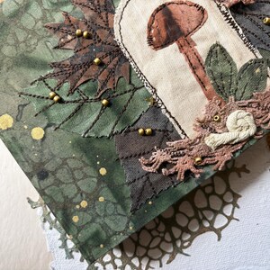 Handmade Botanical Sketchbook: Refillable Travel Journal, Blank Art Diary, 200gsm Paper image 9