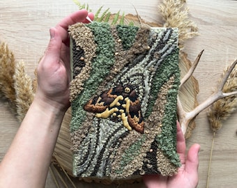 Nature Junk Journal, Moth Botanical Forest Herb Journal, Junk Journal Handmade Book Kit, Unique Wedding Album, Summer Travel Journal