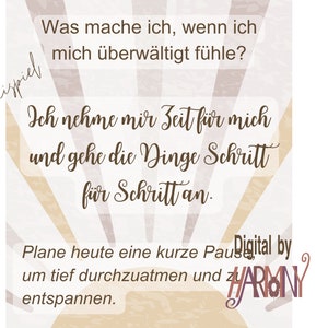 24+4 Affirmationskarten und Briefumschläge, PDF Download für Kinder, Teenies mit Spiel digital sofort ausdrucken