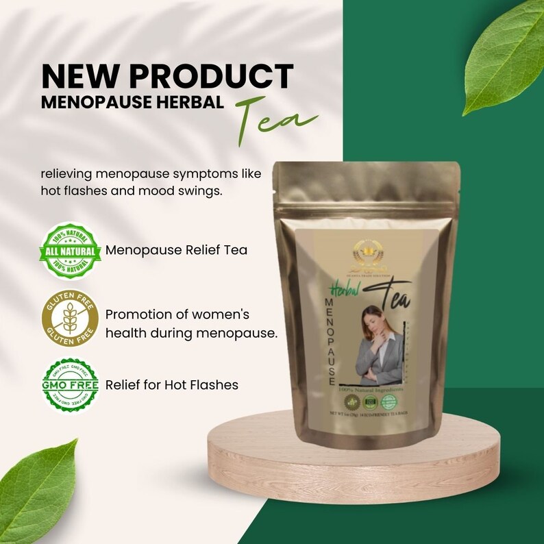 Natural Relief for Hot Flashes Menopause Herbal Natural Tea Red Clover