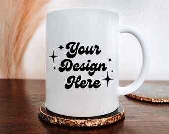 15oz Coffee Mug Mockup, Blank Mug Mockup, Ceramic Mug Mockup, Mug Digital Download, Boho Mug Mockup, Lifestyle Mug Mockup, Mug Stock Photo