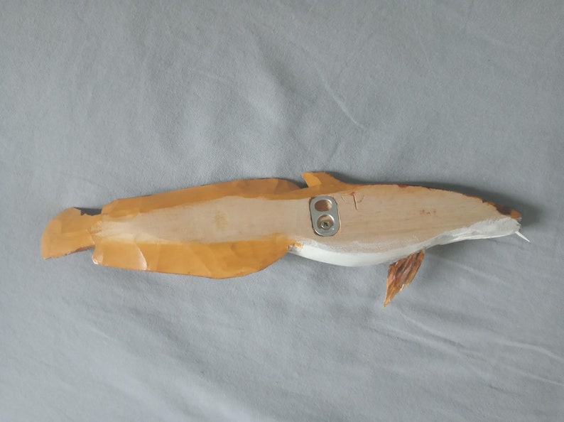 Burbot, Lota lota, Freshwater cod, 11-15 inch 3D wall wooden fish, carved and painted on one side, wood carving, fish carving image 5