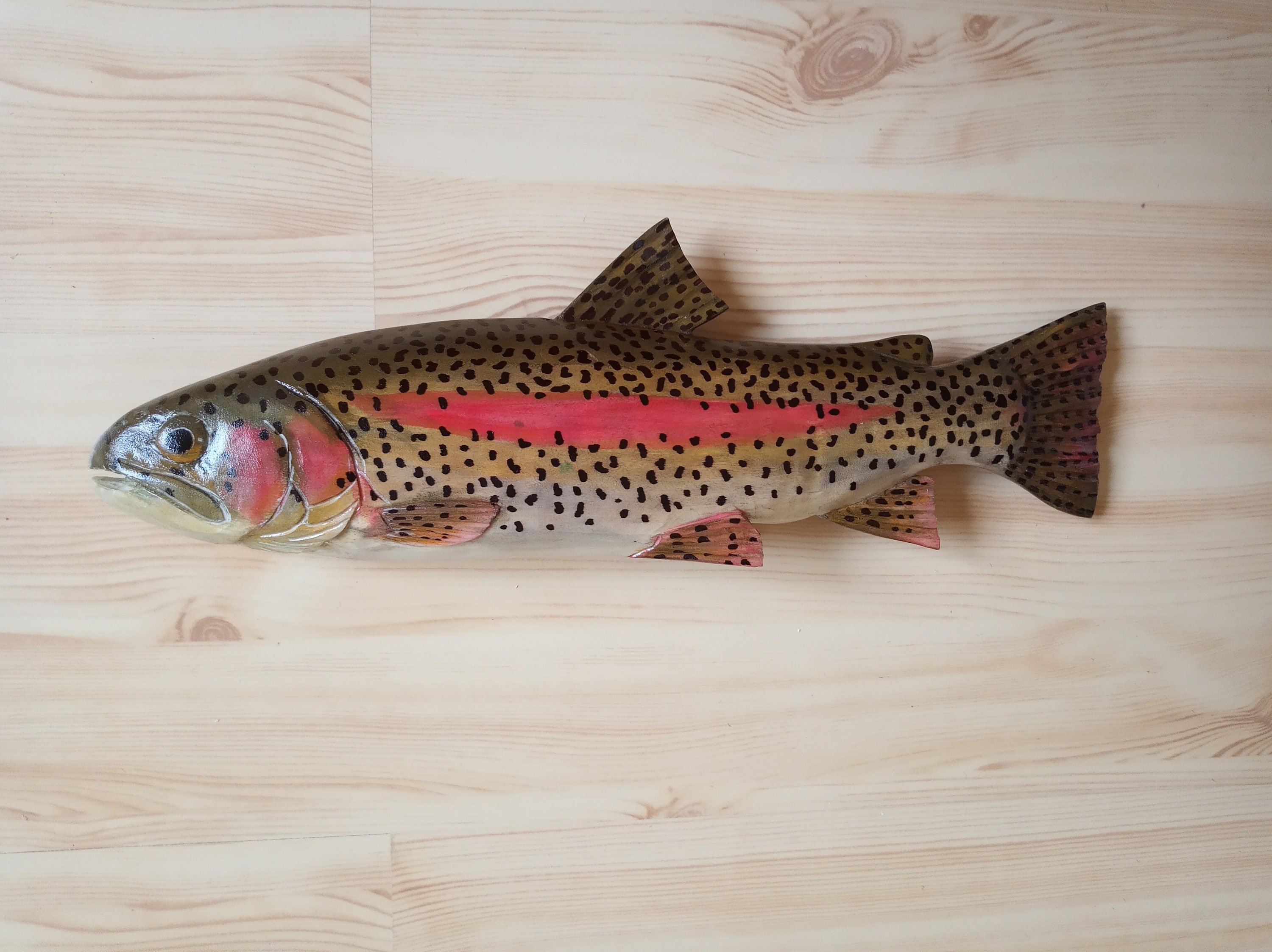 Brown trout taxidermy - Etsy 日本