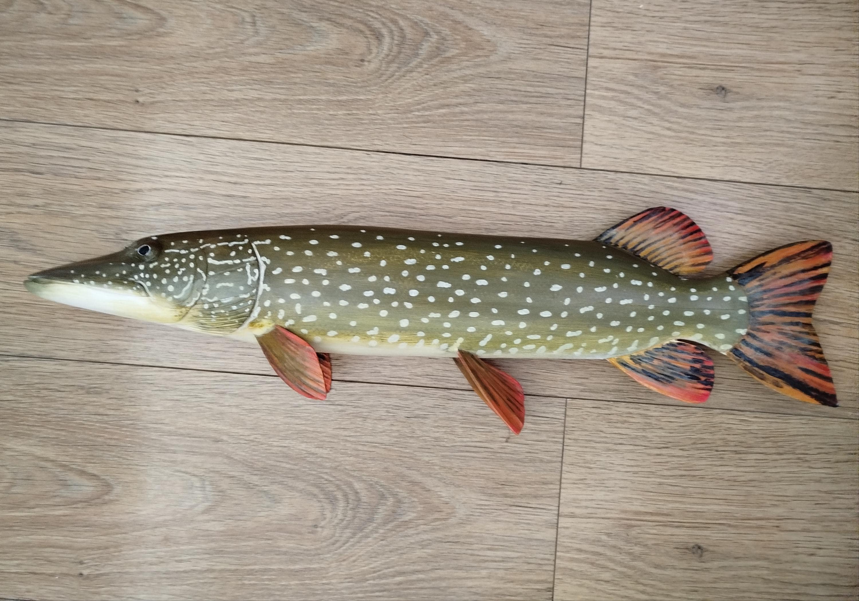 Northern Pike, Esox Lucius, Pike, 26-30 Inches 3D Wall Wooden Fish, One ...