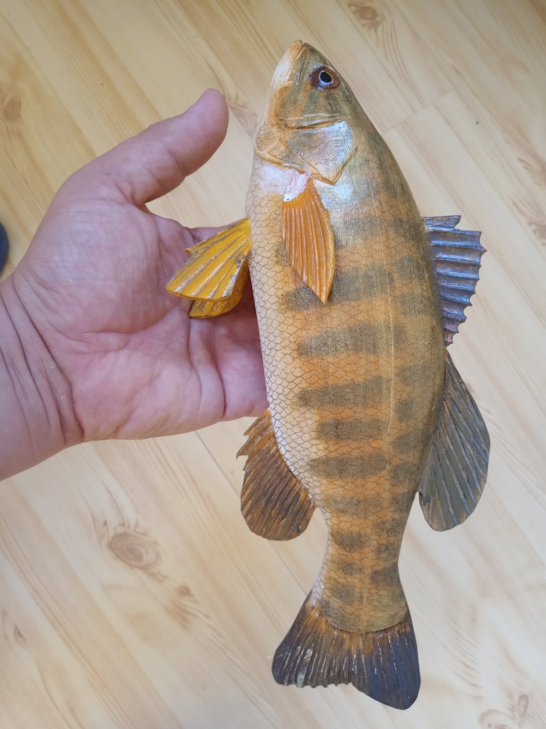Smallmouth Bass, Micropterus Dolomieu, 1115 Inches 3D Wooden Fish