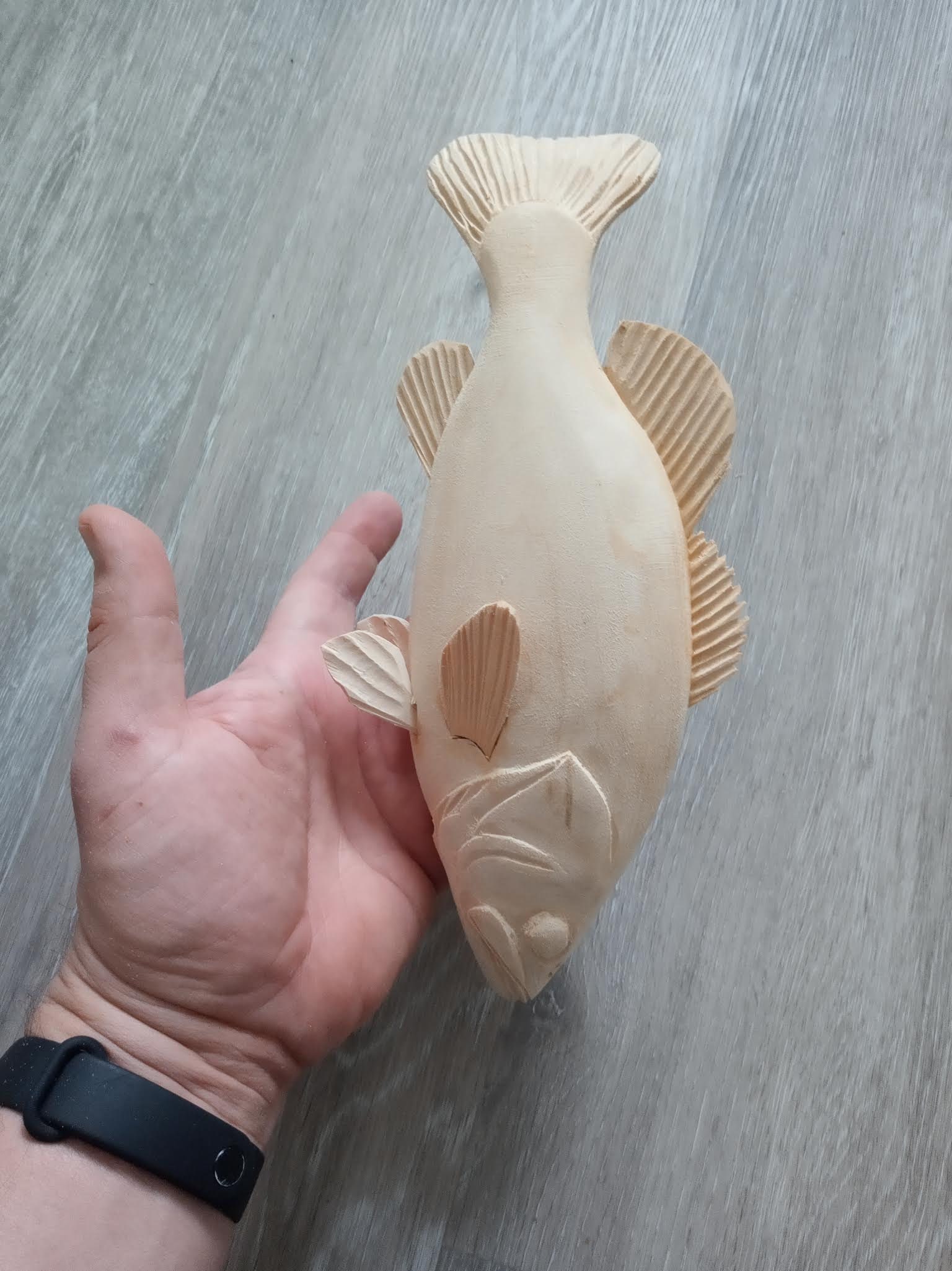 Largemouth Bass Fish Blank, 5-10 Inches 3D Wooden Fish Blank, Both ...