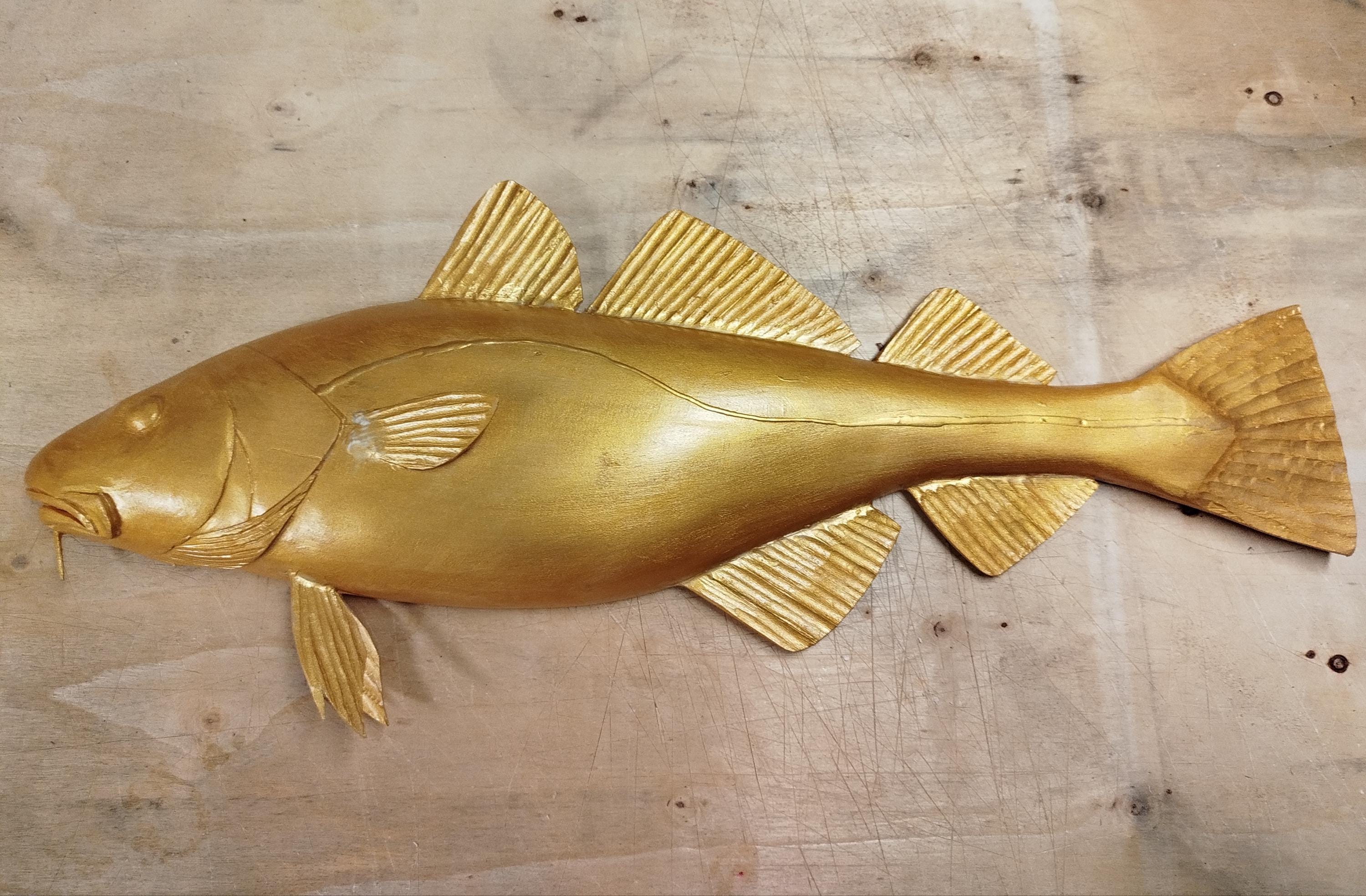 Marbled Cod Golden Cod, Marblehead Cod, the Mascot of Marblehead, 26-30 Inches 3D ...