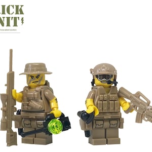 Modern Brick Warfare Custom Juggernaut Army Assault Soldier Clear Custom Minifigure