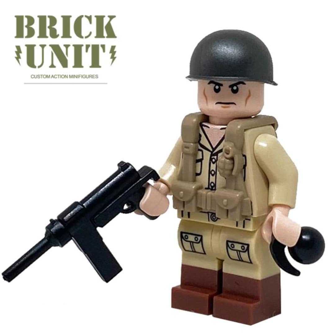 US Army Soldier Minifigs Modern Brick Warfare WW2 American Soldiers ...