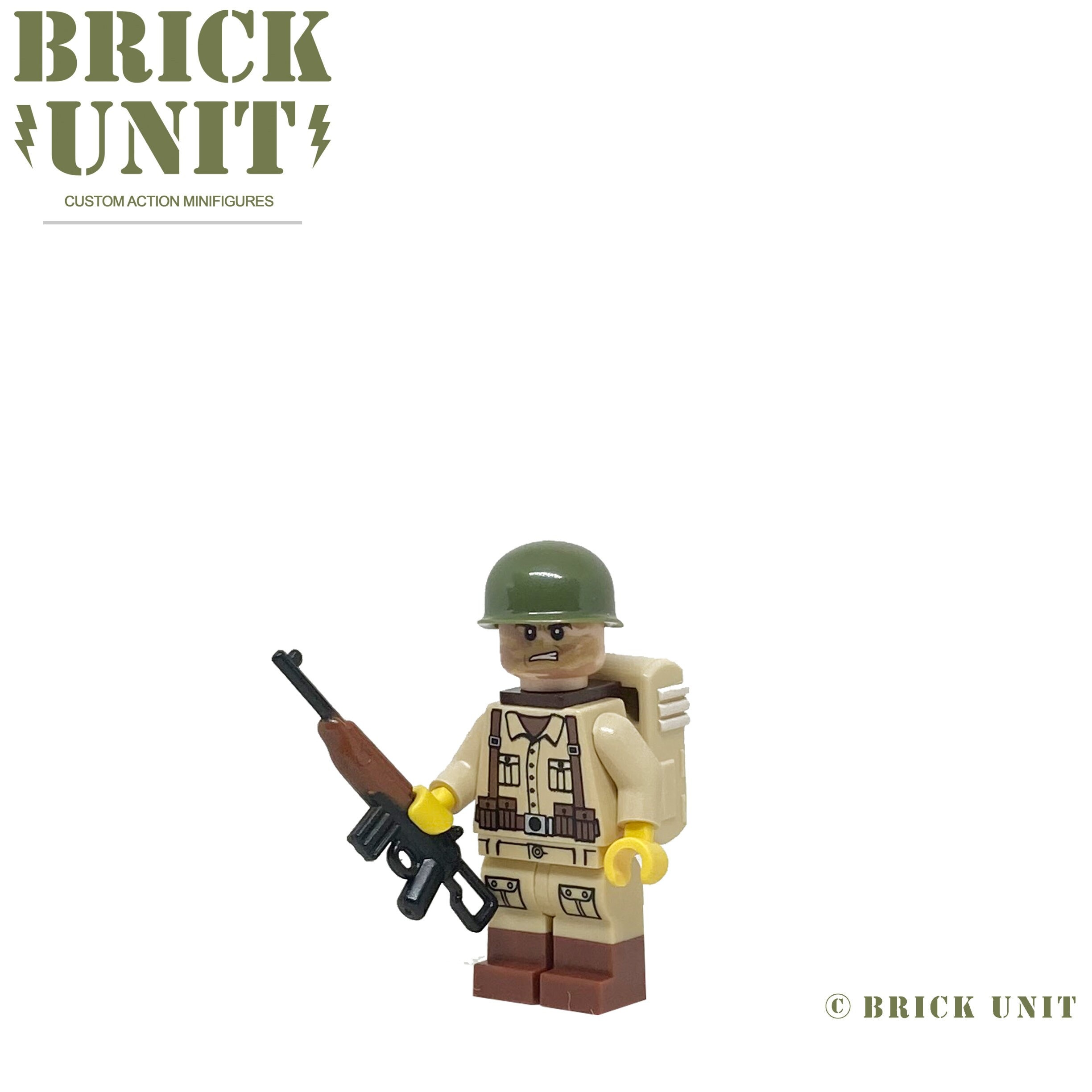 Soldat Anglais WW2 avec arme, compatible Lego, neuf, faites des lots 5  soldats pour 20€ - LEGO