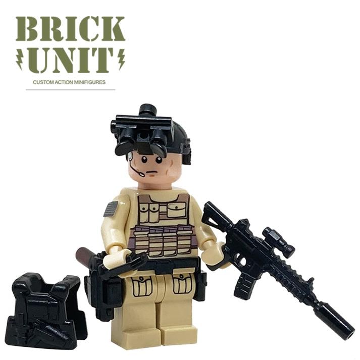 ミリタリー DELTA FORCE SupportRifleman Delta Force Operator Custom Minifigure - Etsy