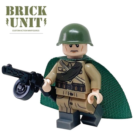 WW2 Russian Red Army Soldier LF Custom Minifigure - Etsy