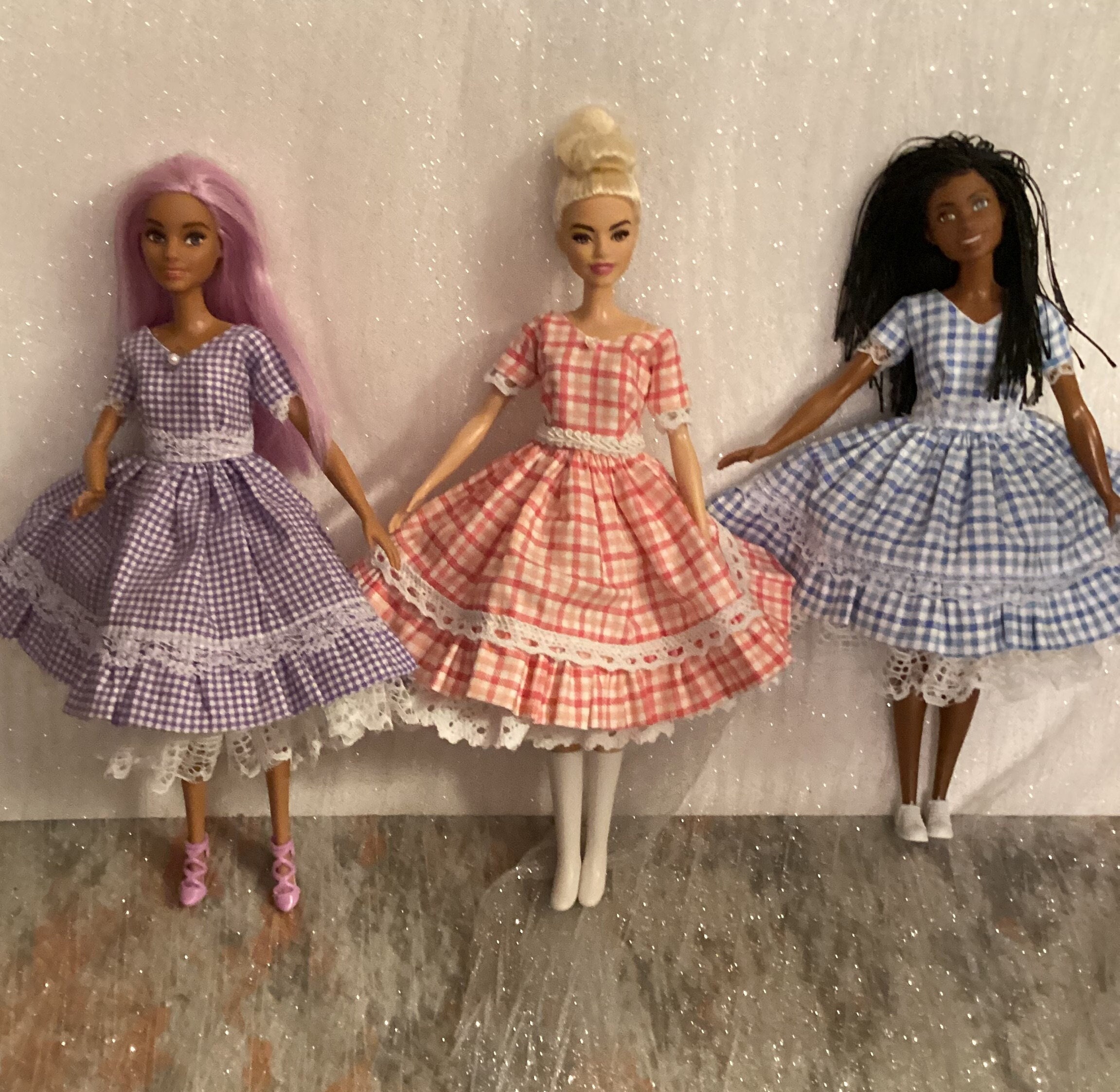 Pink Checked Barbie Dress - Etsy
