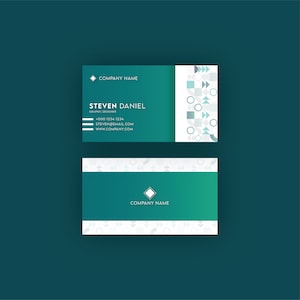Sjabloon voor moderne visitekaartjes