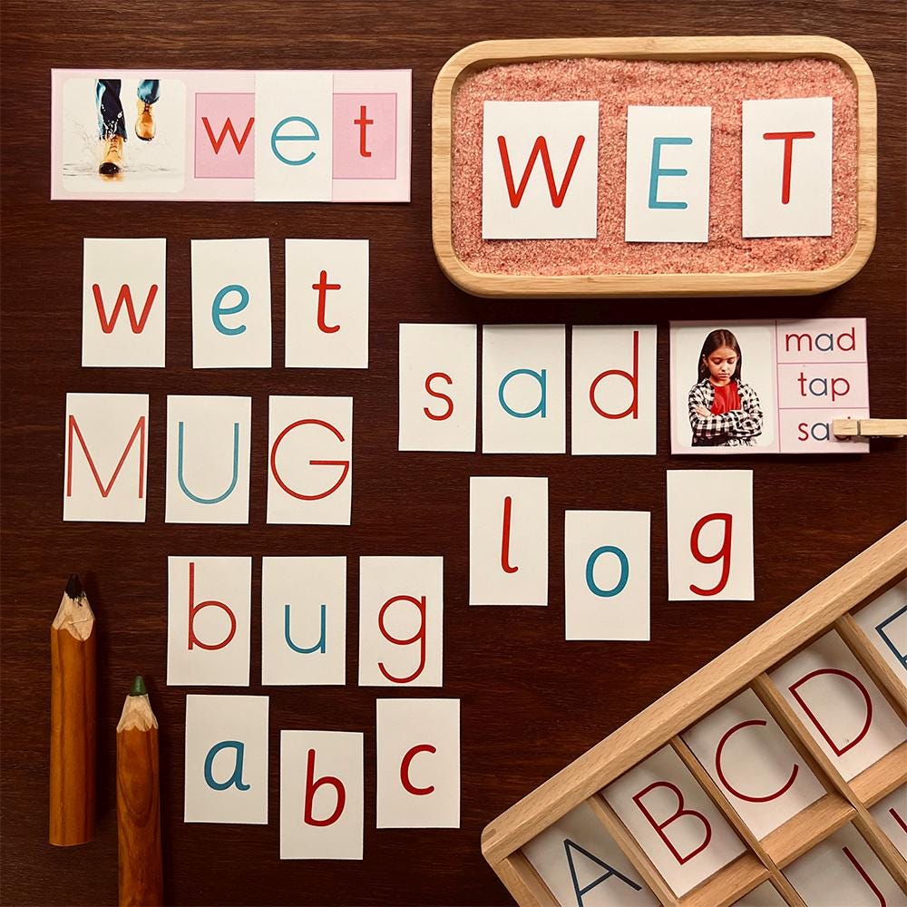 Montessori Movable Alphabet Printable Alphabet Digital Alphabet