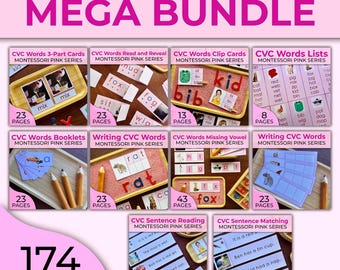 CVC Word Families CVC and Phonics Reading Activities Phonics Reading Centers CVC Words for Prek Reading Activities for Prek Reading Games