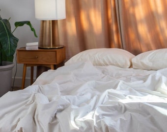100% Cotton Solid Vanilla Bedding Set "Astra" — soft, comfortable, modern, minimalist, premium, luxury, reliable, high-quality bedding set