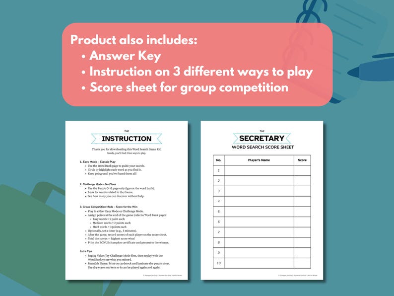 Secretary Word Search Game: Printable Office Activity (PDF and JPG) - Etsy