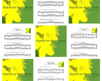 Piano Grade 1, ABRSM Scales &amp; Arpeggios Printable Sheet Music - Etsy