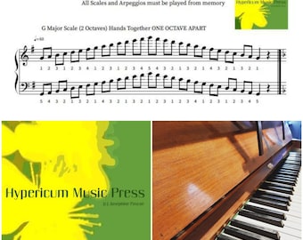 Piano Grade 2, ABRSM Scales & Arpeggios printable sheet music