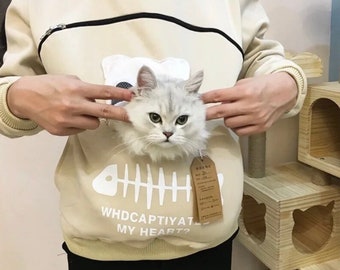 Pet Owner Gift Cat Mom Shirt Gift Pet Owner Gift Cat Lover Gift Sweatshirt Cat Mom Gift Dog Sweatshirt Pet Pouch Hoodie Pet Cat Pouch Cat