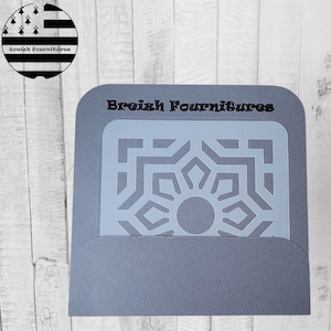 Soft Texture Stencil for Polymer Clay, DIY Jewelry Making Tool