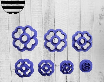 Cortador de galletas con forma de flor – Cortador de arcilla polimérica – Fabricación de joyas DIY