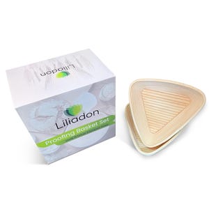 Triangle Banneton Bread Proofing Basket Set: Artisan Sourdough Baking
