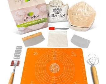 Ensemble de paniers étoilés pour la levée du pain au levain – Outils de cuisson Artisan