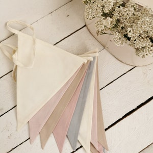 This beautiful pastel bunting banner will be perfect decoration for kids nursery, anniversary, festive, baby shower or restaurant. it made from 100% cotton fabric and have a OEKO-TEX sertificate. We do custom order for triangle flags as many you need
