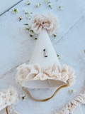First birthday party hat, Felt party hat, 1st birthday decor, Baby photoshoot, Party hat, Princess hat, Mini party hat, 2nd birthday hat product logo