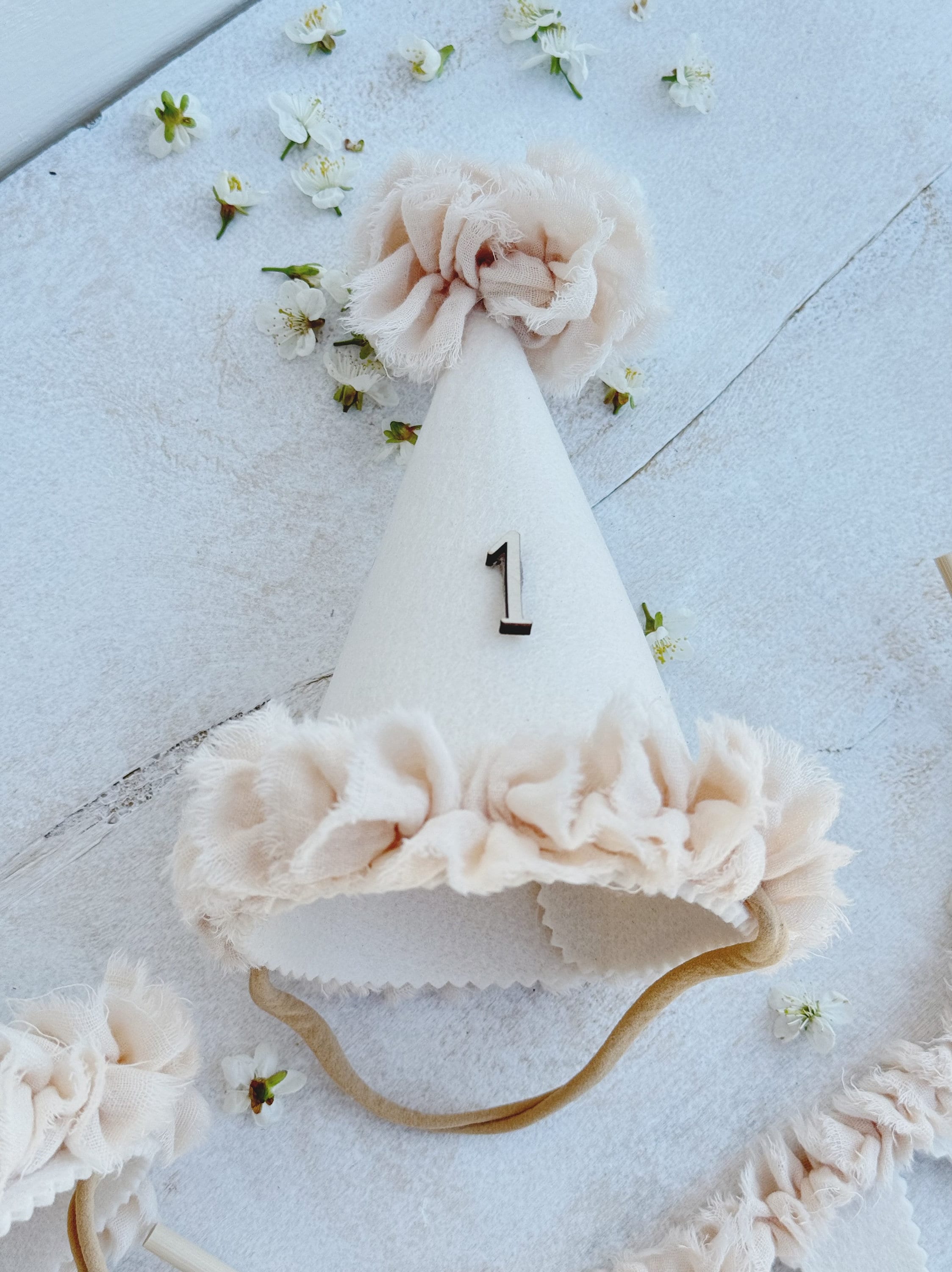 First birthday party hat, Felt party hat, 1st birthday decor, Baby photoshoot, Party hat, Princess hat, Mini party hat, 2nd birthday hat