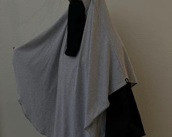 100% Cotton Jersey Khimar | Lightweight Slip-On Hijab with Chin Cover