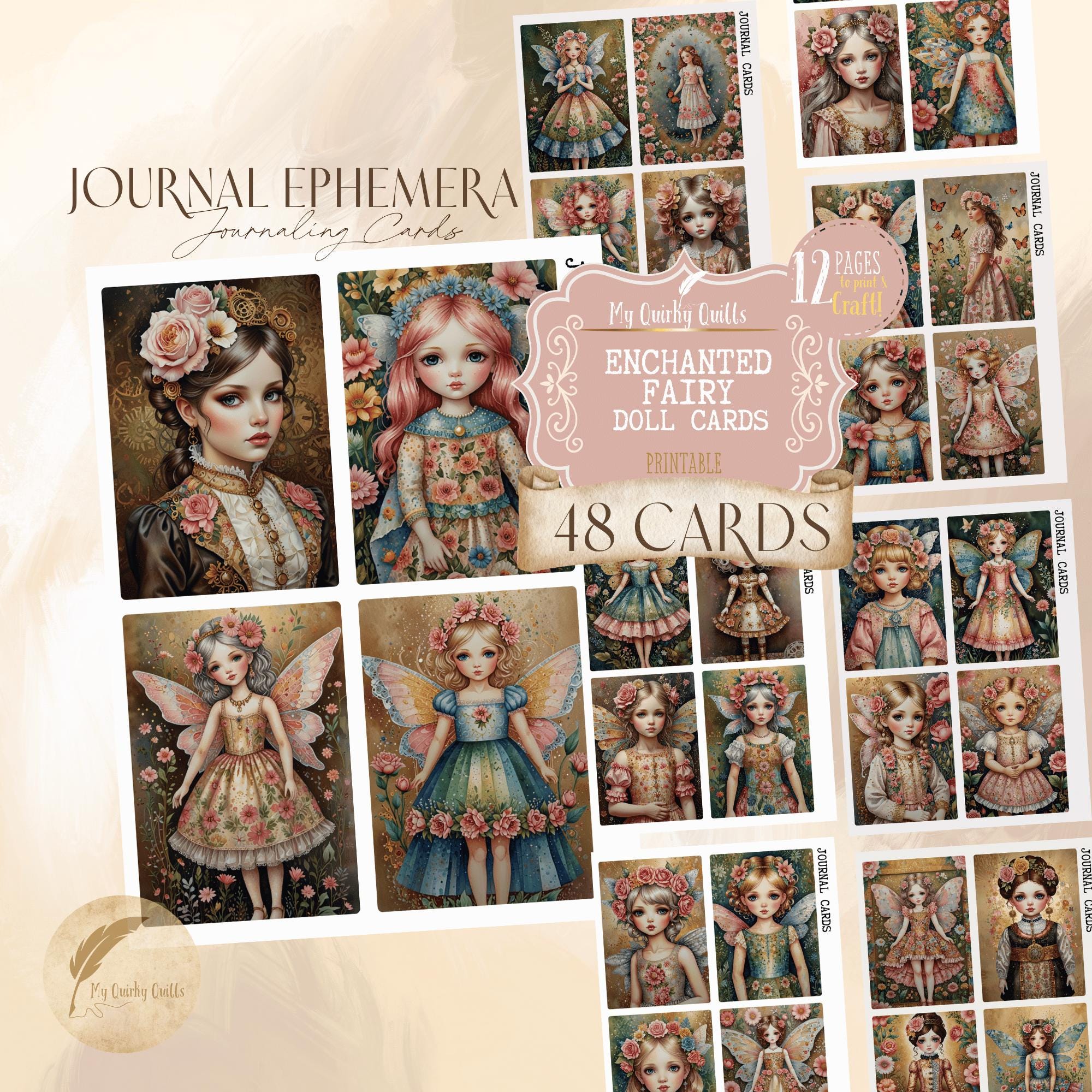 Enchanted Fairy Junk Journal Printable | Magical Ephemera Cards ...