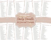 365 Daily Doodle Prompts PDF | Printable Art Prompts | Drawing Ideas For Artists | Monthly Themed Prompt Journal | Creative Challenge PDF