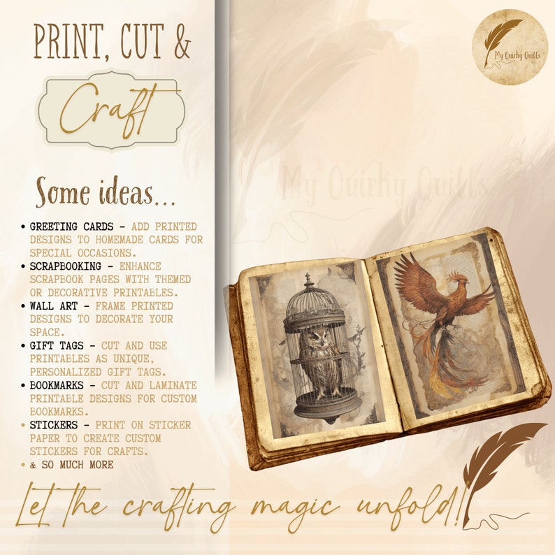 Book of Magic Junk Journal Kit | Scrapbooking Ephemera Mega Bundle ...