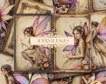 Fairy Magic Printable Junk Journal Pages | Enchanted Digital Ephemera | Fantasy Scrapbook Paper | Mystical Crafts for Adults & Kids