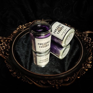 Fortune Teller Candle | violets & sweet orchids | marbled candle | witchy candle | gothic candle | LIMITED EDITION / DISCONTINUED