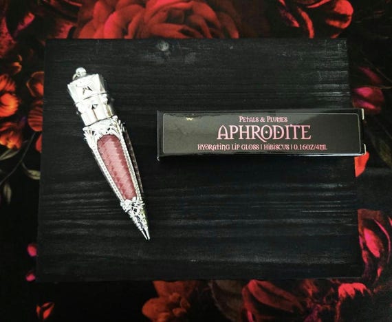 Aphrodite – Hibiscus – Hot Pink Shimmer – Vegan Witchy Lip Gloss