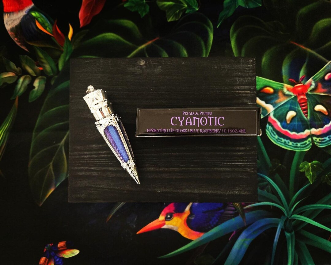 Cyanotic – Blue Raspberry – Duochrome Shift Shimmer – Vegan Witchy Lip Gloss - Etsy