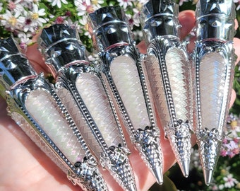Ghostly Gloss Full Set – Iridescent Rainbow Shimmer – Vegan Witchy Lip Gloss Collection