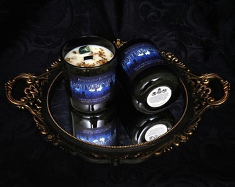 Graveyard Stroll – Lily of the Valley & Petrichor – Moss Agate – Witchy Novelty Candle