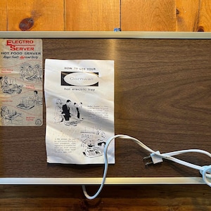 Vintage Cornwall Electro Server Food Warmer; Model ES-3; Adjustable Temp; Electric Serving Hot Plate. Never Used