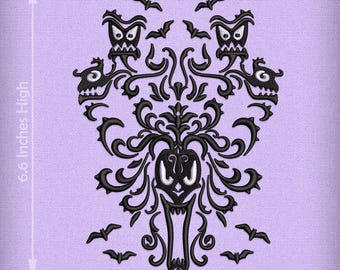 Haunted Gothic Damask Embroidery Set – Tall + Short + Split + Pocket Versions