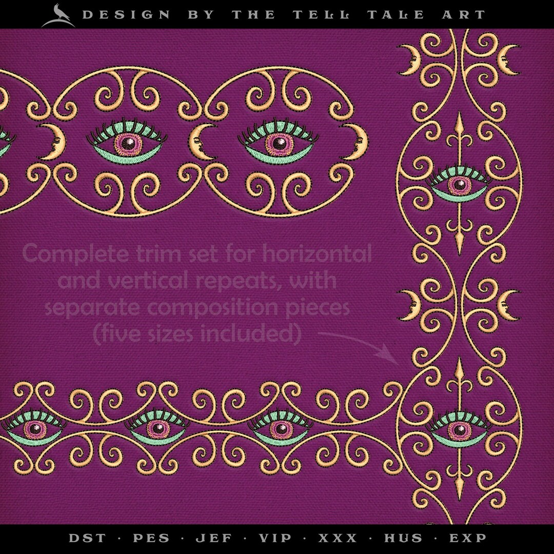 Esoteric Eye Border Collection – Repeat Trim System – Multiple Layouts ...