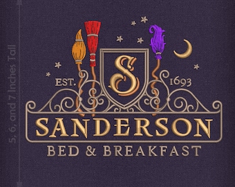 Embroidery: Sanderson Bed & Breakfast - 5, 6, and 7 Inches Tall - Seven Thread Colors