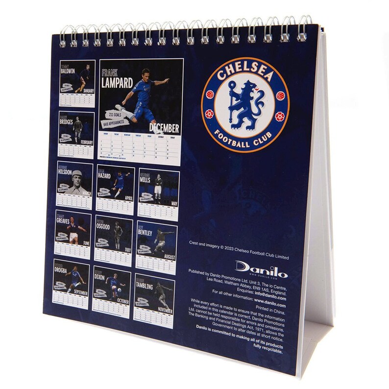 Chelsea FC Desktop Calendar 2024 Etsy