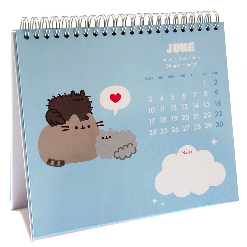 Pusheen Desktop Calendar 2024 Etsy